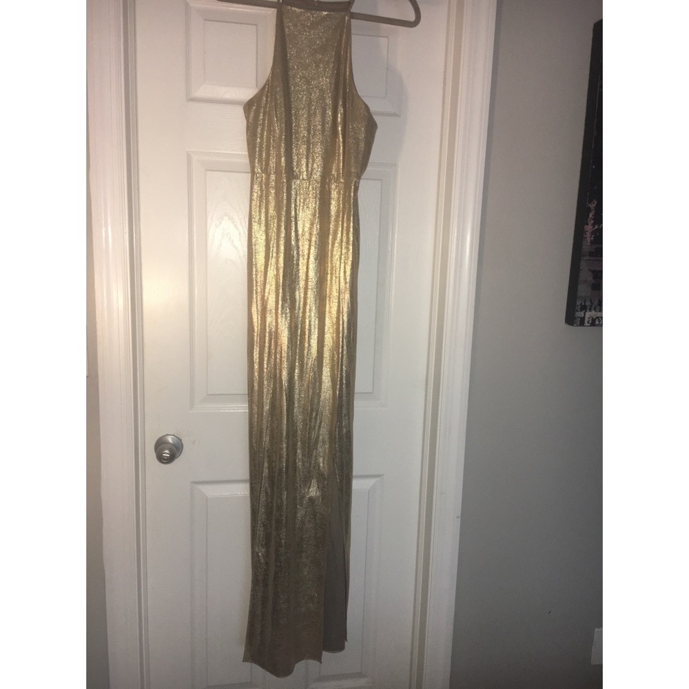Gold dress
